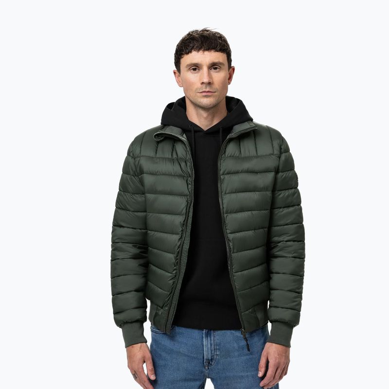 Férfi dzseki Pitbull Granger 2 Padded dark green 4