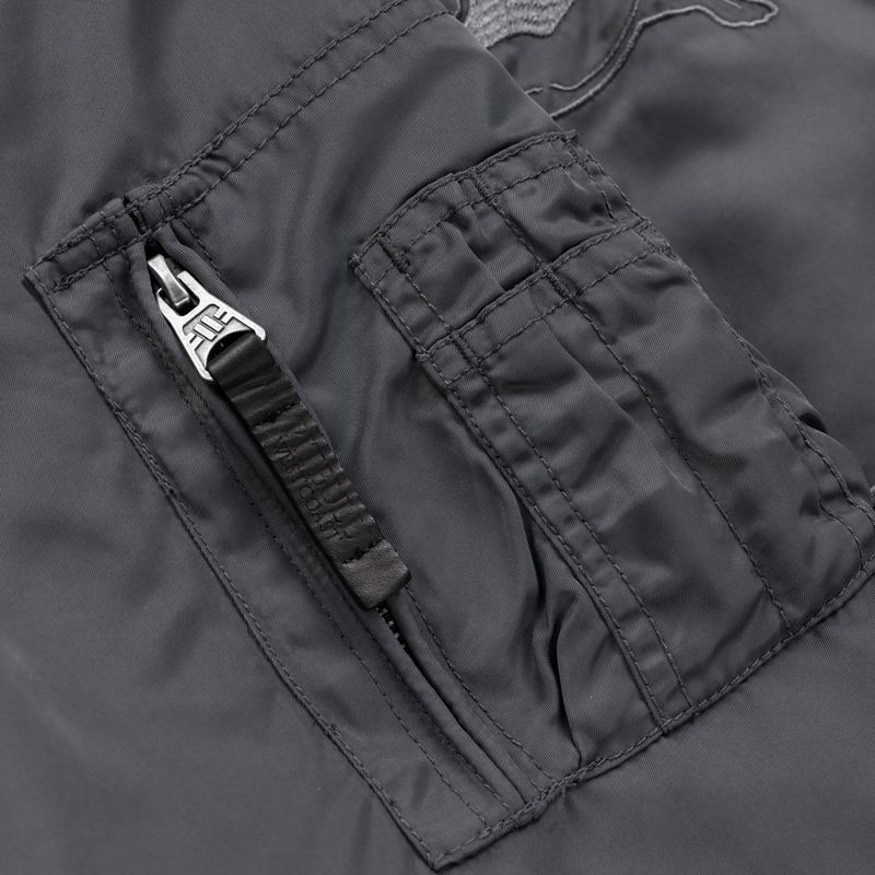 Férfi dzseki Pitbull Hacket Washed Bomber graphite 6