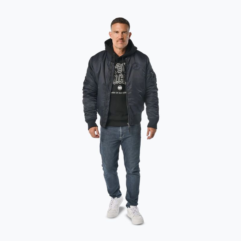 Férfi bomberdzseki Pitbull Hacket Washed Bomber dark navy 2