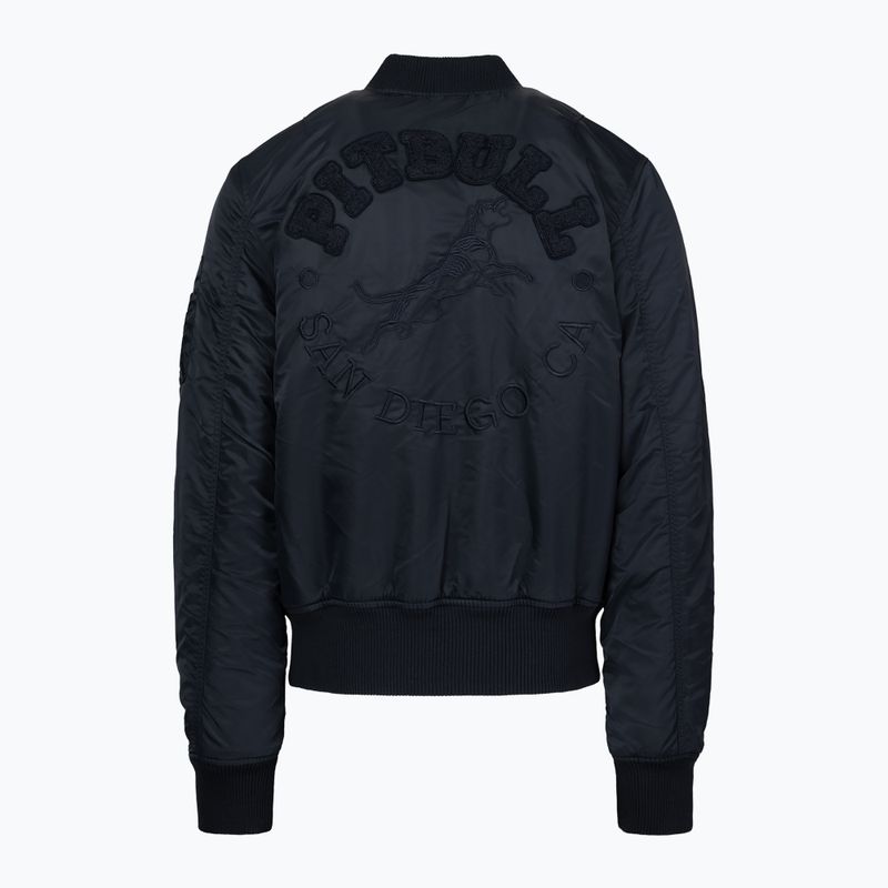 Férfi bomberdzseki Pitbull Hacket Washed Bomber dark navy 2