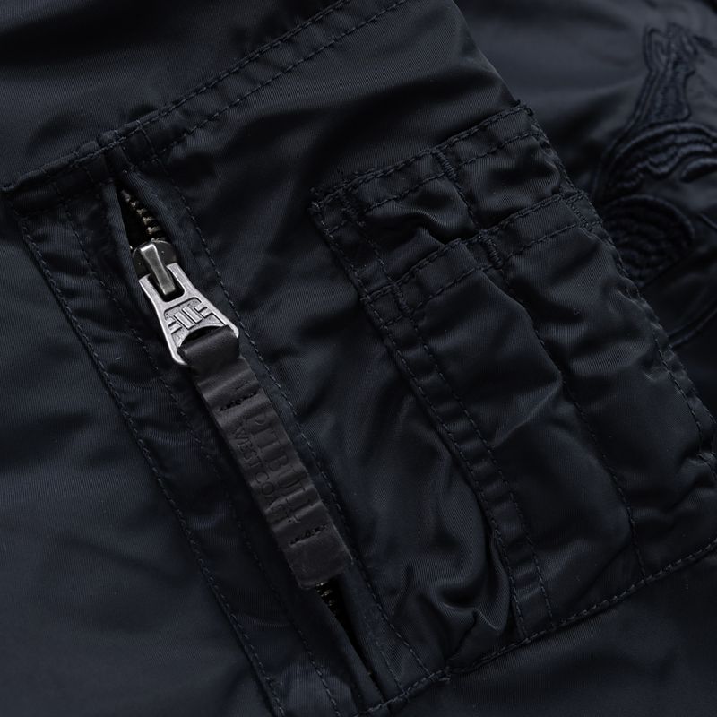 Férfi bomberdzseki Pitbull Hacket Washed Bomber dark navy 5