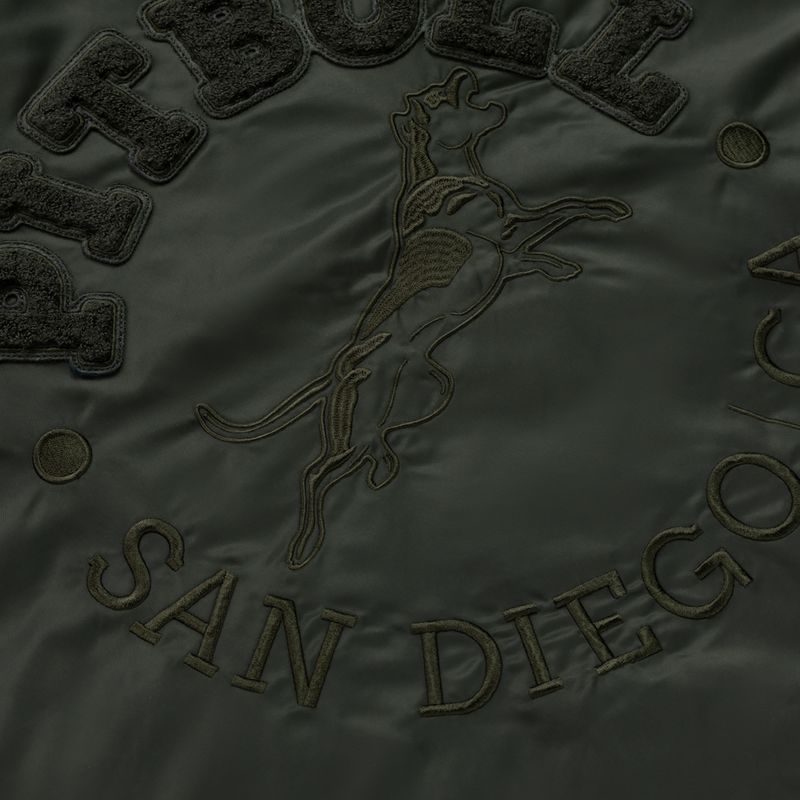 Férfi bomberdzseki Pitbull Hacket Washed Bomber dark green 5