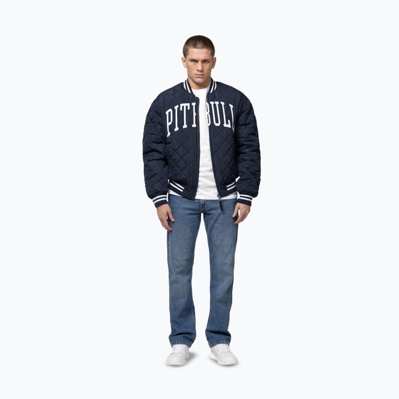 Férfi dzseki Pitbull Jupiter Padded Baseball dark navy 2
