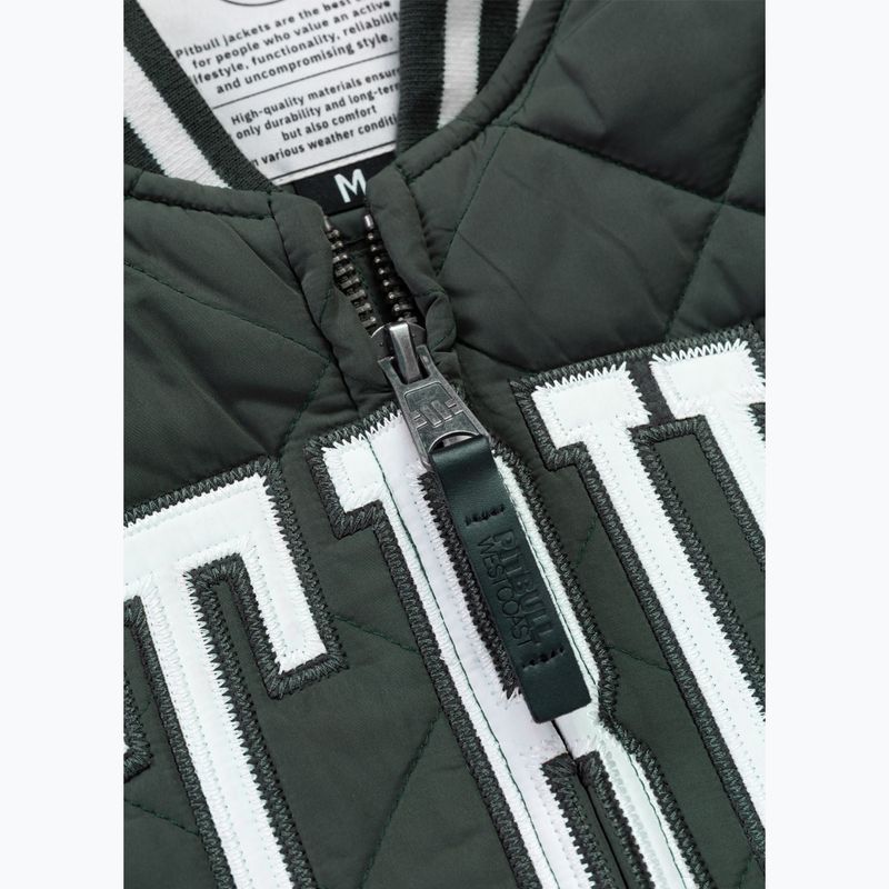 Férfi dzseki Pitbull Jupiter Padded Baseball dark green 7