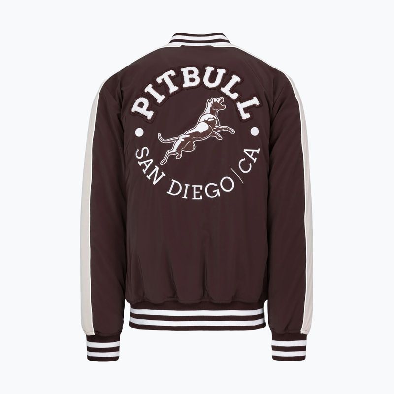 Férfi dzseki Pitbull Manolito Baseball burgundy 8