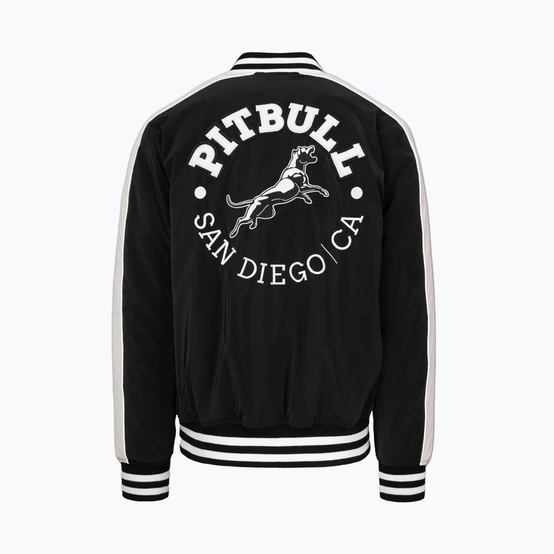 Férfi dzseki Pitbull Manolito Baseball black/white 8