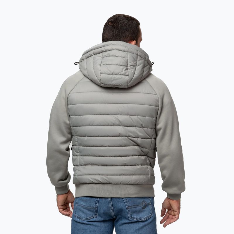 Férfi dzseki Pitbull Palomar Padded Hooded Hybrid dusty sage 3