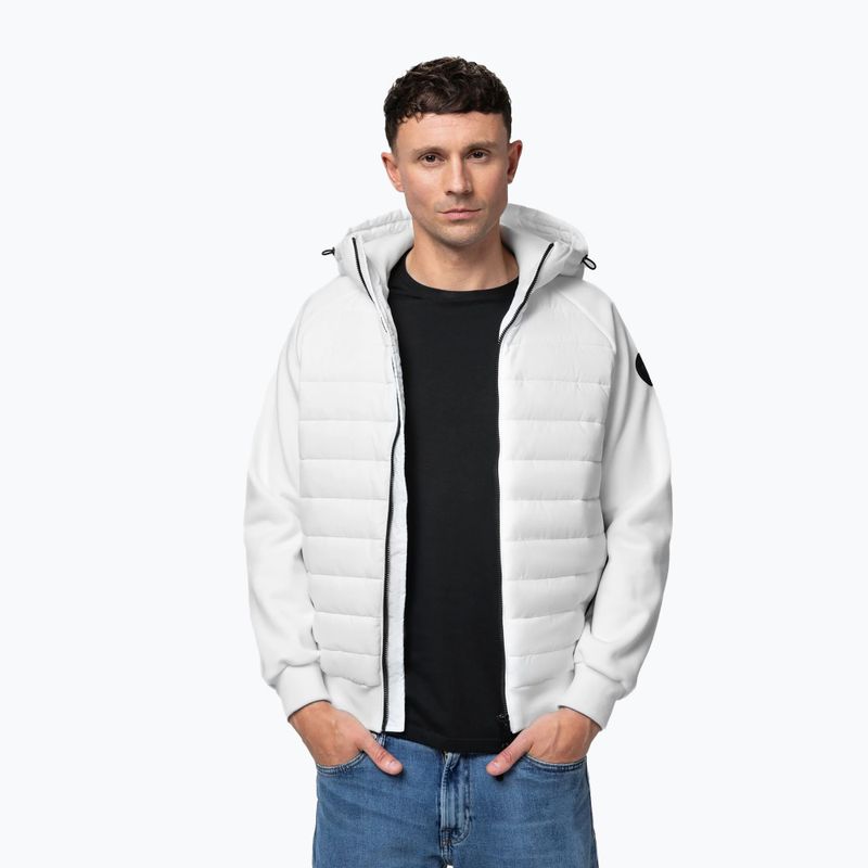 Férfi dzseki Pitbull Palomar Padded Hooded Hybrid white 4