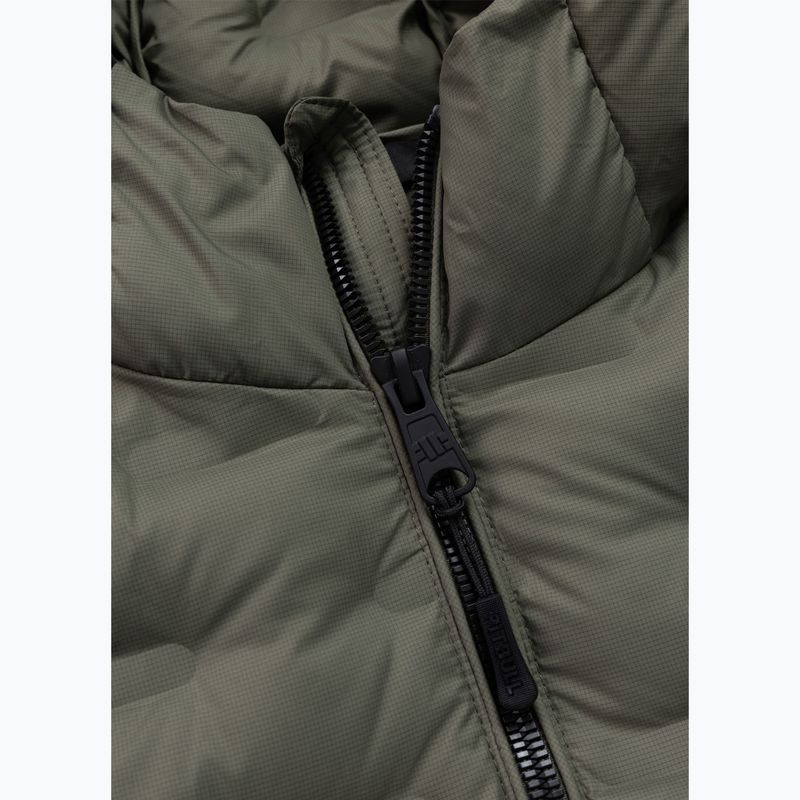 Férfi télikabát Pitbull Fisk Quilted Hooded olive 5