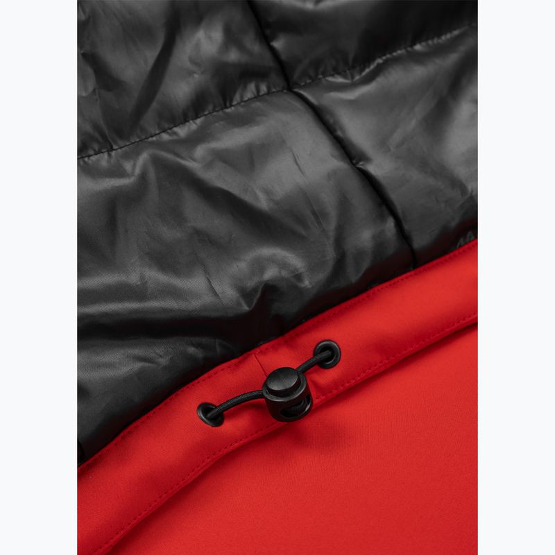 Férfi téli dzseki Pitbull Padded Rockfish Hooded fluorescent red 4