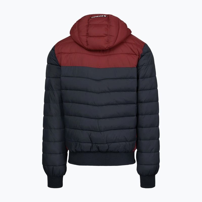 Férfi télikabát Pitbull Rubio Quilted Hooded dark navy/red 6