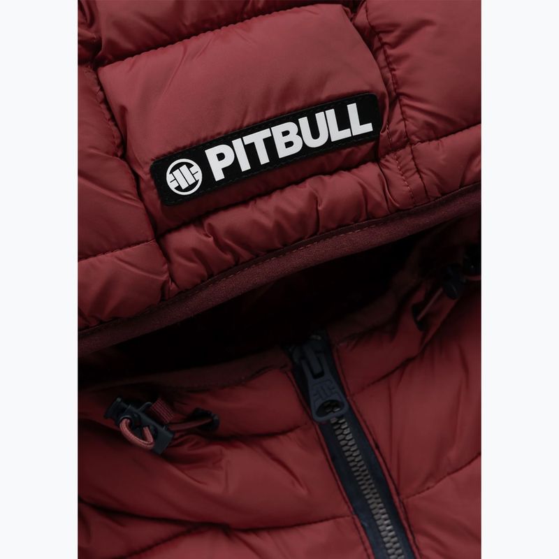 Férfi télikabát Pitbull Rubio Quilted Hooded dark navy/red 8