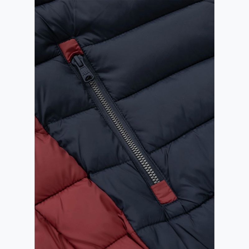 Férfi télikabát Pitbull Rubio Quilted Hooded dark navy/red 11