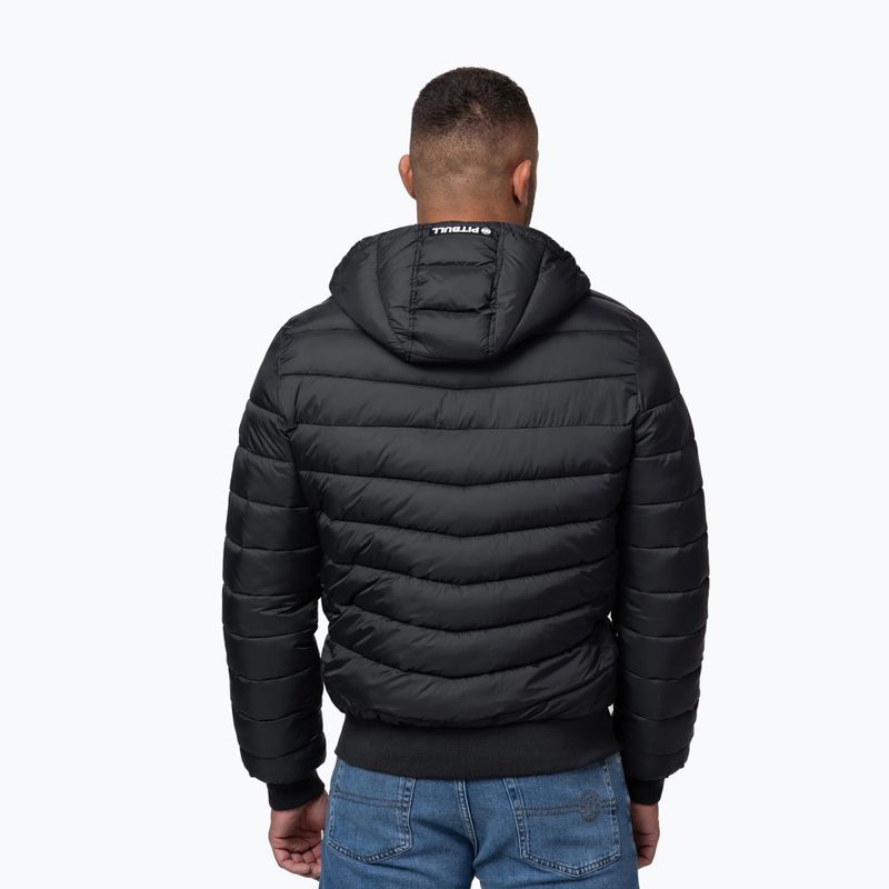 Férfi téli dzseki Pitbull Rubio Quilted Hooded black 3