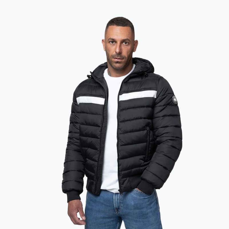 Férfi téli dzseki Pitbull Rubio Quilted Hooded black 4