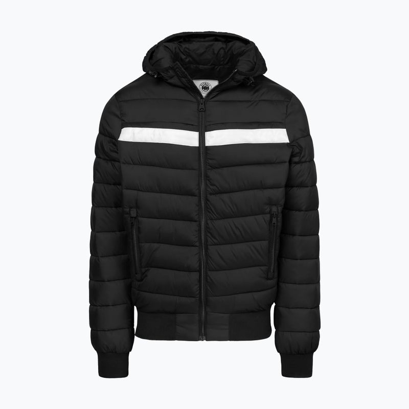 Férfi téli dzseki Pitbull Rubio Quilted Hooded black 5