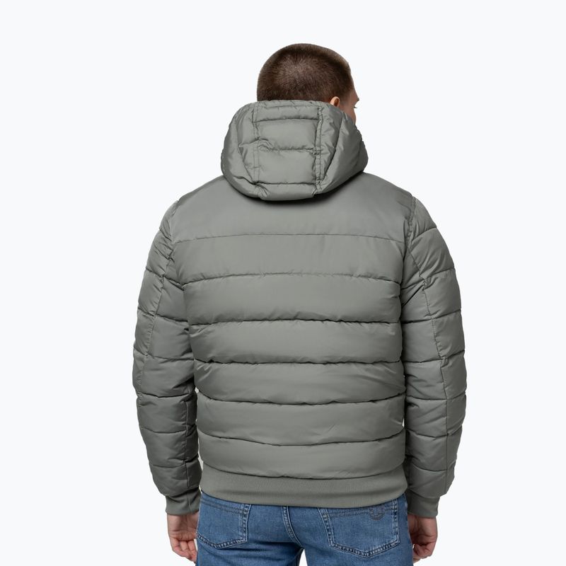 Férfi télikabát Pitbull Dillon Quilted Hooded dusty salvia 3