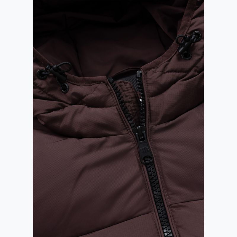 Férfi télikabát Pitbull Dillon Quilted Hooded burgundy 7