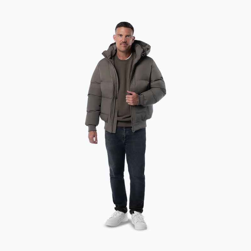 Férfi télikabát Pitbull Patton Quilted Hooded taupe 2