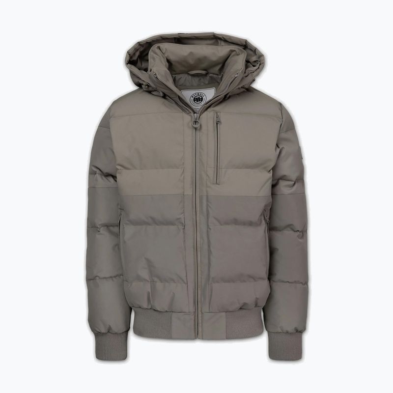 Férfi télikabát Pitbull Patton Quilted Hooded taupe 4