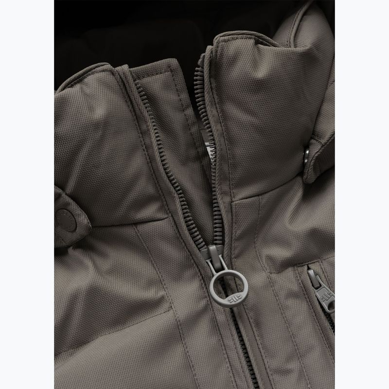 Férfi télikabát Pitbull Patton Quilted Hooded taupe 6