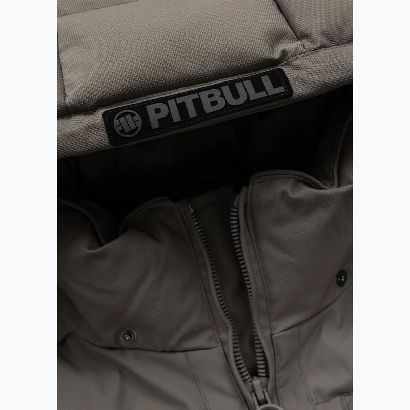 Férfi télikabát Pitbull Patton Quilted Hooded taupe 9