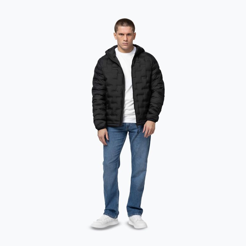 Férfi téli kabát Pitbull Camino Quilted Hooded black 2