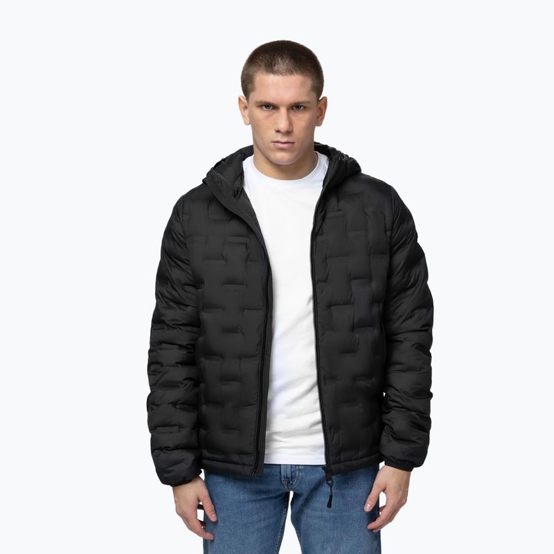 Férfi téli kabát Pitbull Camino Quilted Hooded black 4