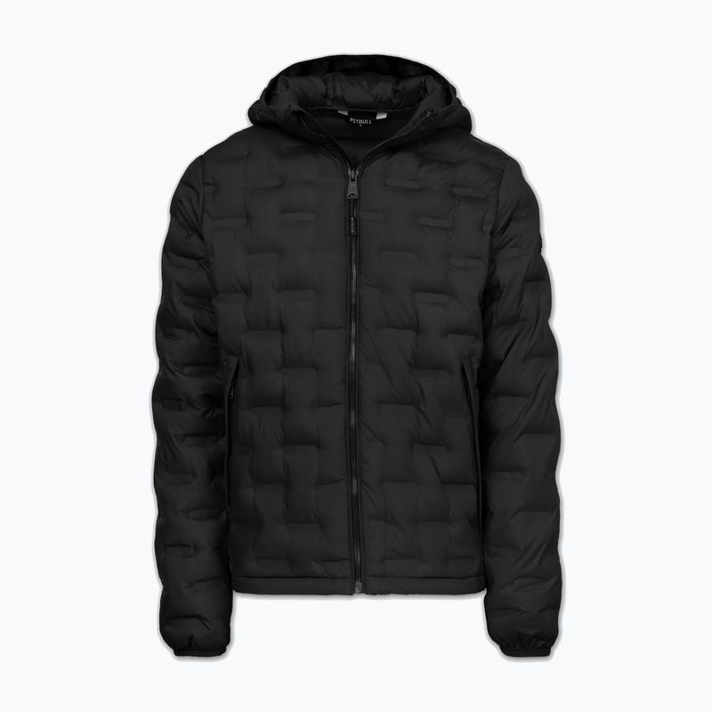 Férfi téli kabát Pitbull Camino Quilted Hooded black 5