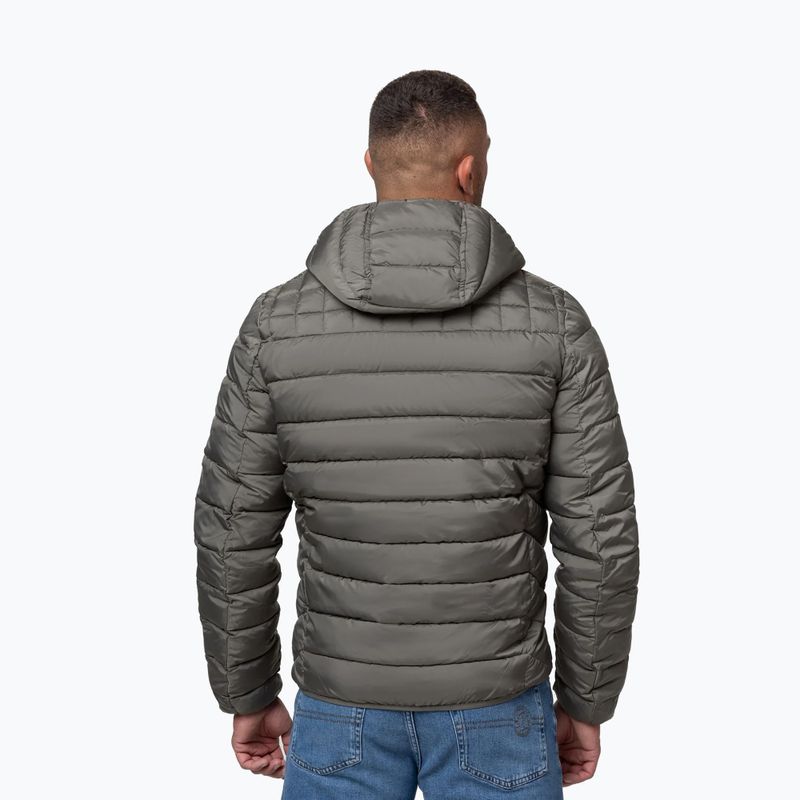Férfi téli dzseki Pitbull Foothill Hooded Padded taupe 3