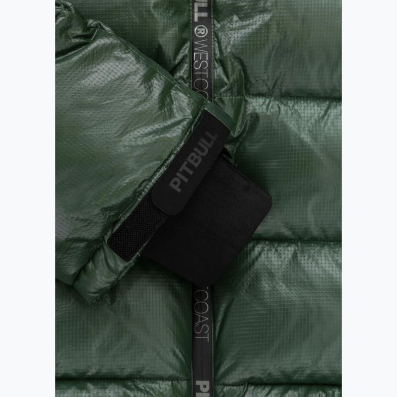 Férfi téli dzseki Pitbull Pepperwood Ribstop Padded Hooded black/green 12