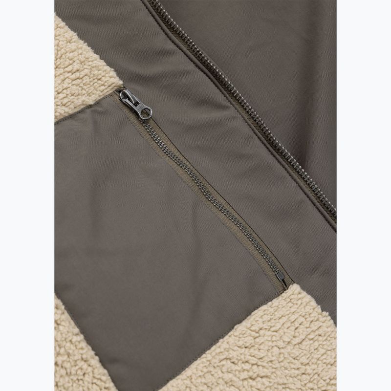 Férfi télikabát Pitbull Elkwood 3 Sherpa Hooded taupe 11