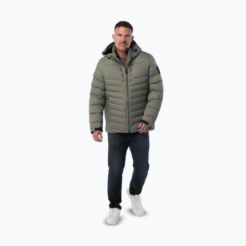 Férfi téli dzseki Pitbull Crestline Padded Hooded dusty salvia 2