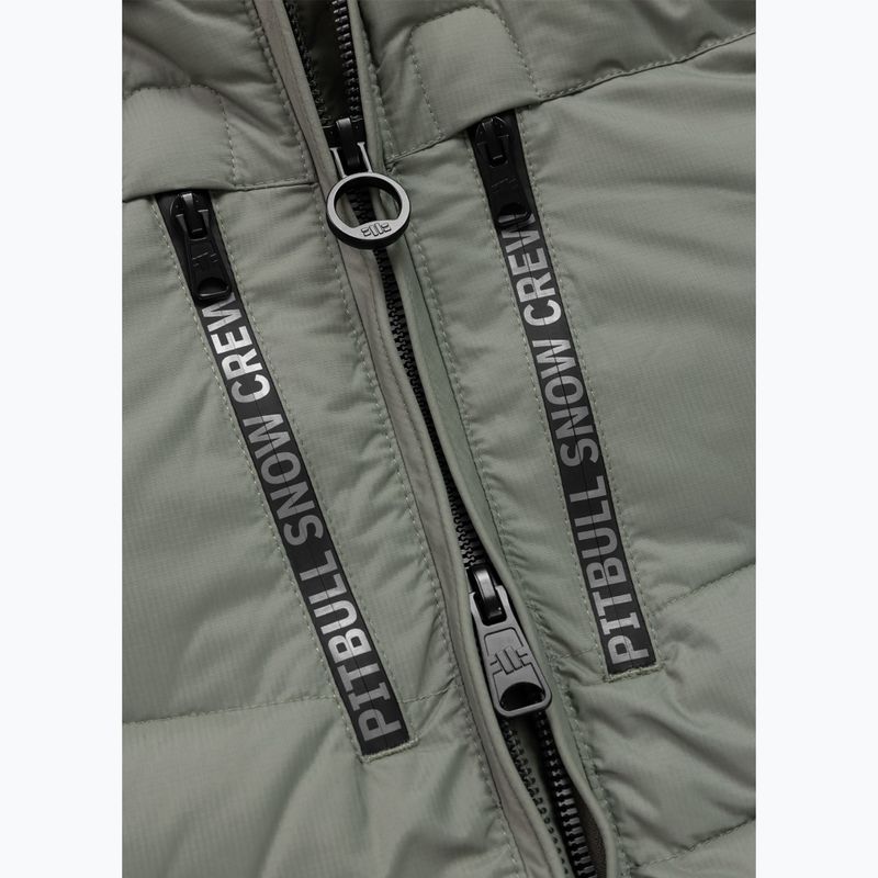 Férfi téli dzseki Pitbull Crestline Padded Hooded dusty salvia 9