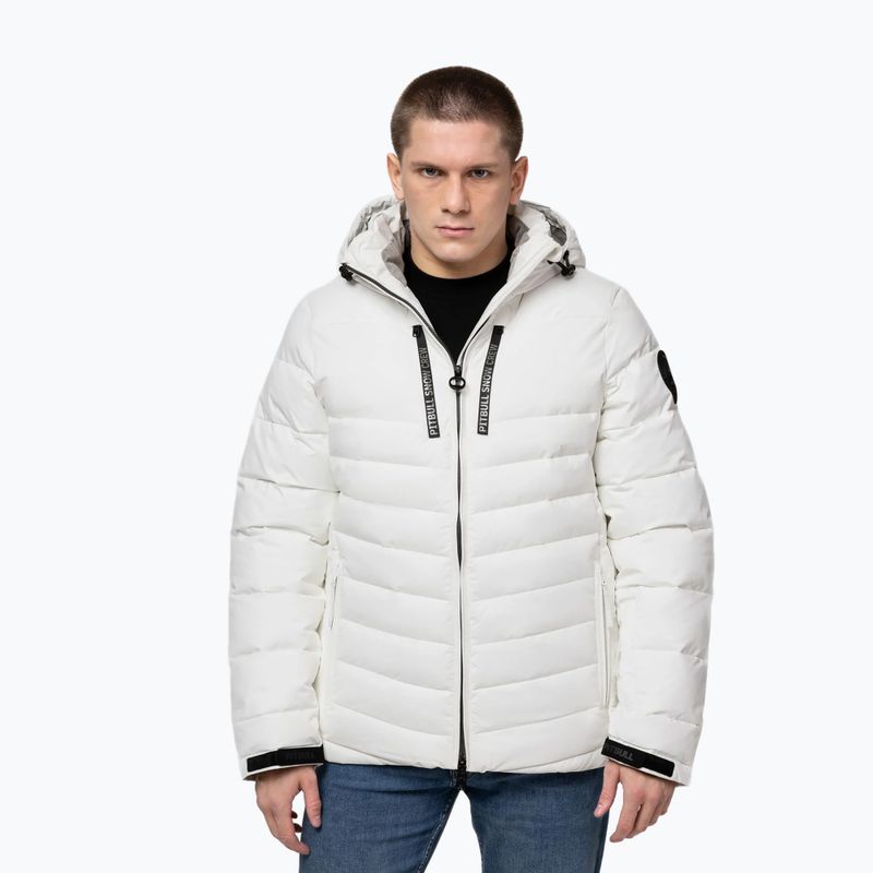 Férfi télikabát Pitbull Crestline Padded Hooded off white 4