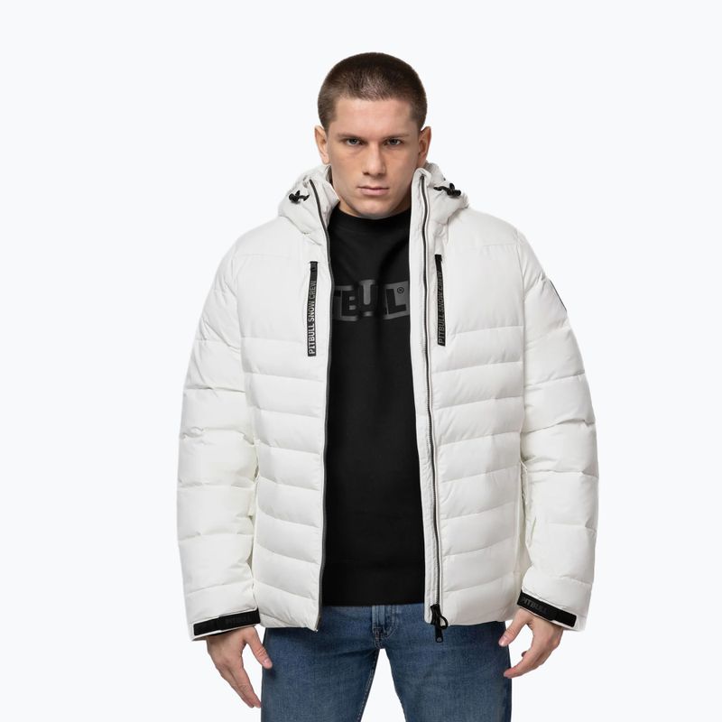 Férfi télikabát Pitbull Crestline Padded Hooded off white 5