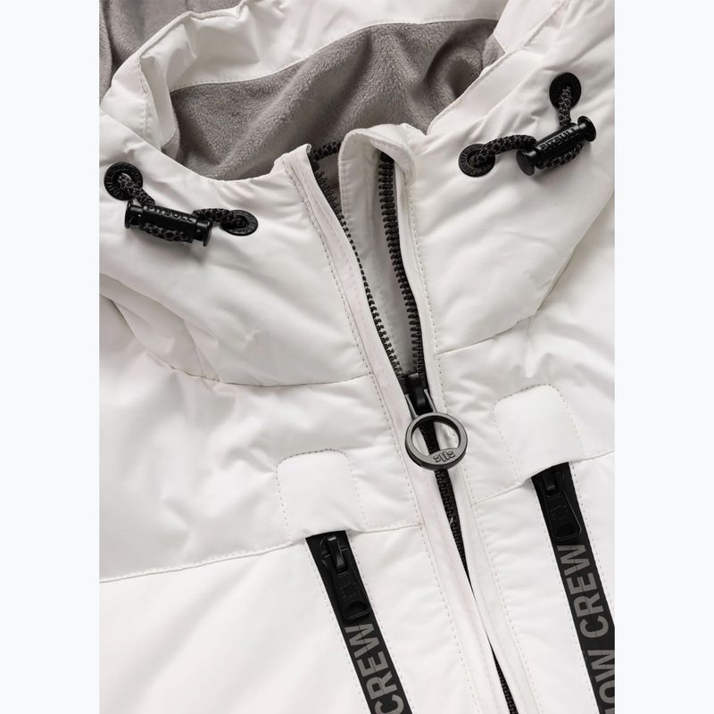 Férfi télikabát Pitbull Crestline Padded Hooded off white 8