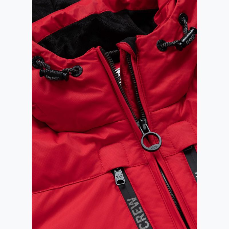 Férfi télikabát Pitbull Crestline Padded Hooded red 7