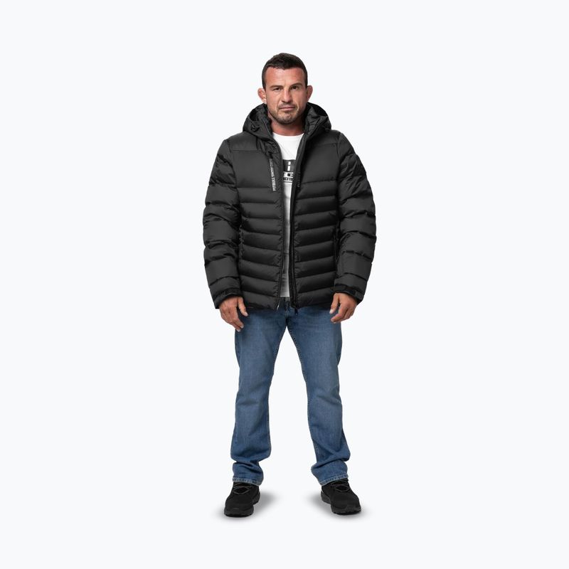 Férfi téli kabát Pitbull Crestline Padded Hooded black 2