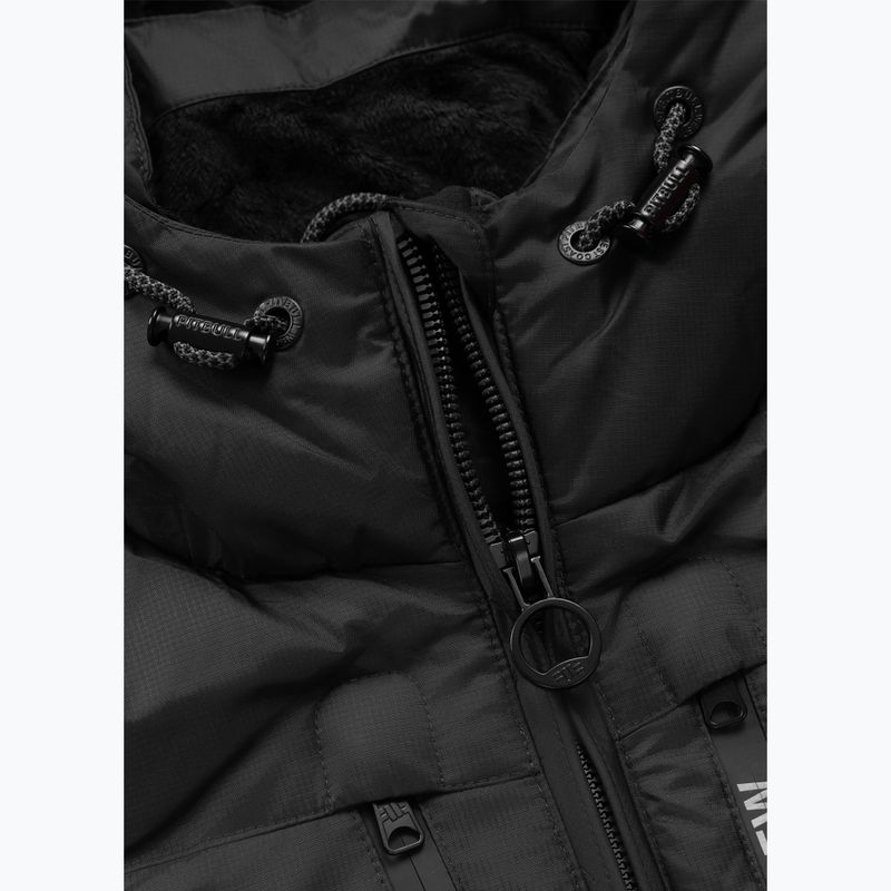 Férfi téli kabát Pitbull Crestline Padded Hooded black 7