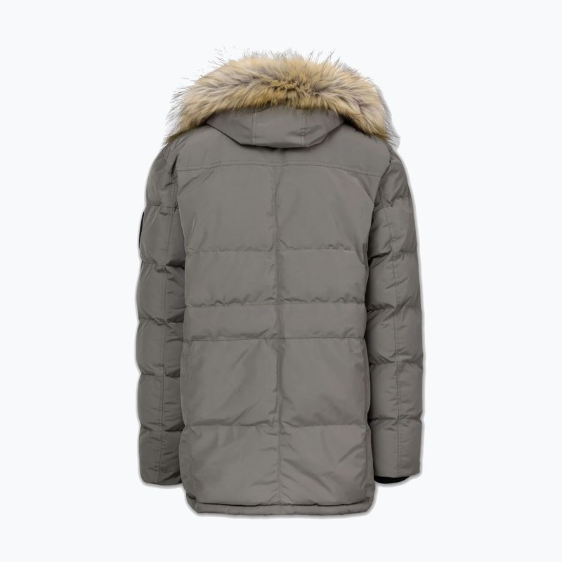 Férfi télikabát Pitbull Forest Hooded Parka taupe 6