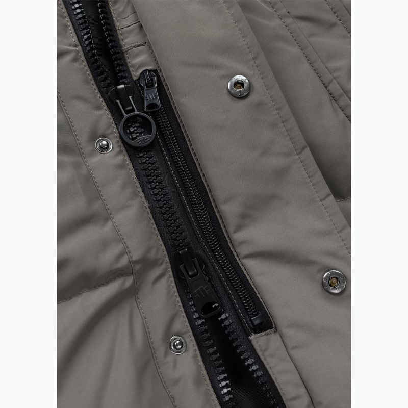 Férfi télikabát Pitbull Forest Hooded Parka taupe 17