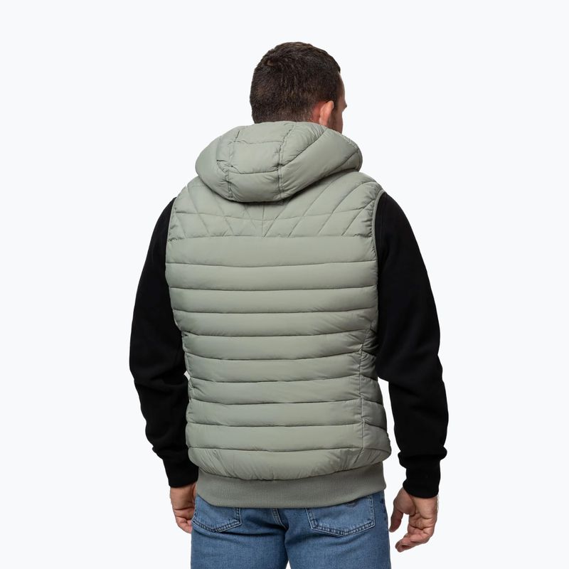 Férfi mellény Pitbull Naylor Padded Hooded dusty salvia 4