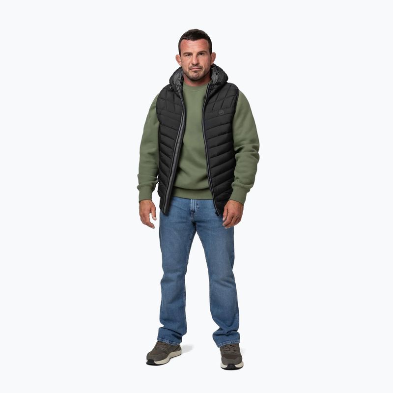 Férfi mellény Pitbull Naylor Padded Hooded black 2