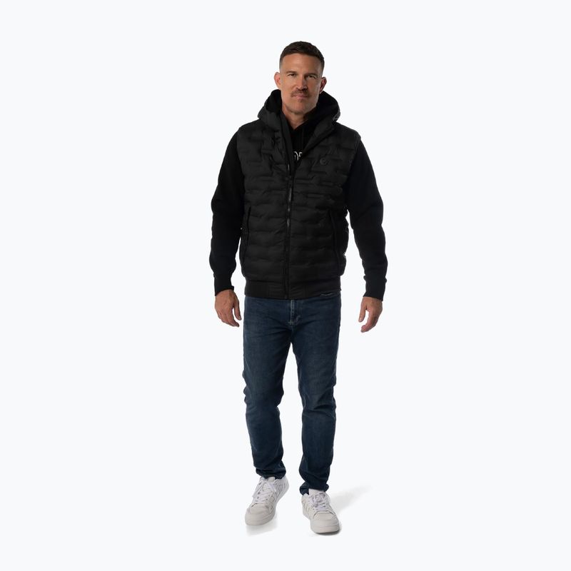 Férfi mellény Pitbull Fisk Quilted Hooded black 2