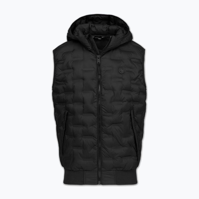 Férfi mellény Pitbull Fisk Quilted Hooded black 5