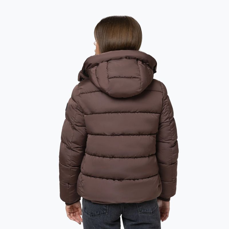 Női téli dzseki Pitbull Amalia Padded Hooded dark chocolate 3