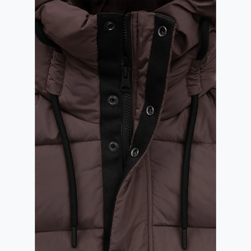 Női téli dzseki Pitbull Amalia Padded Hooded dark chocolate 7