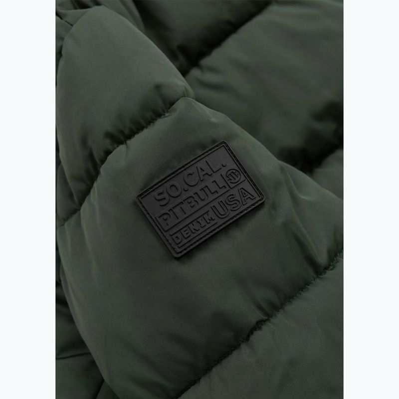 Női télikabát Pitbull Amalia párnázott kapucnis dark green 9