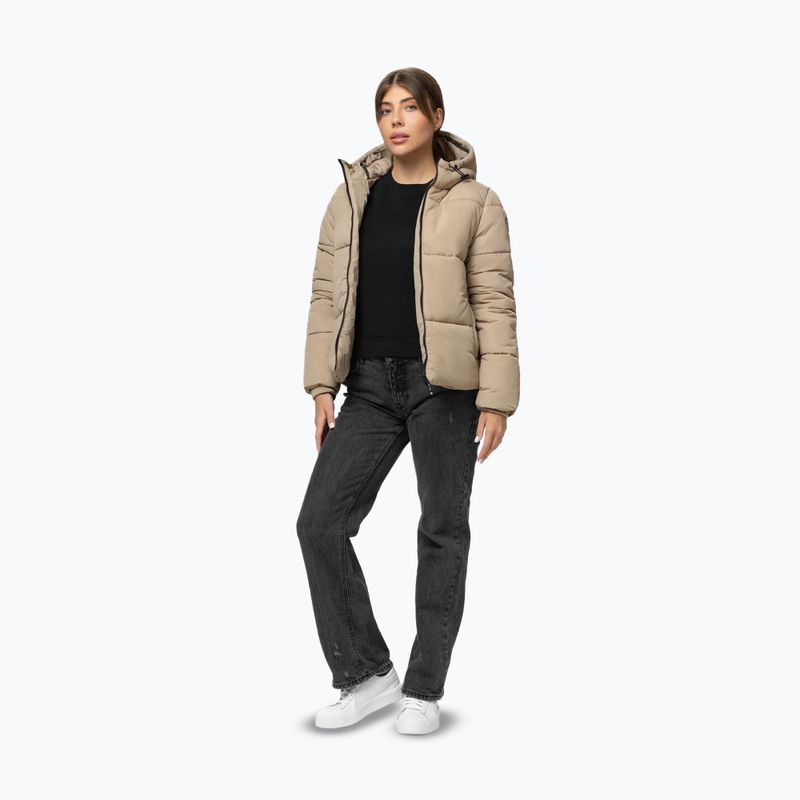 Női téli dzseki Pitbull Vista Quilted Hooded dark sand 2